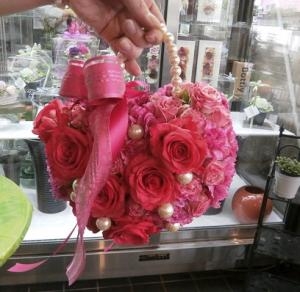 バッグブーケが、かわいくてー☆｜「オランダヤ」　（長崎県長崎市の花キューピット加盟店 花屋）のブログ